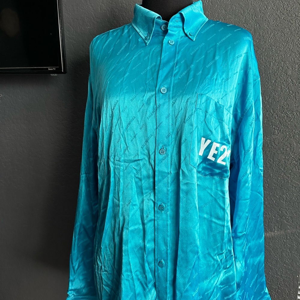 Balenciaga x ye24 Jacquard Logo Button-Front Shirt